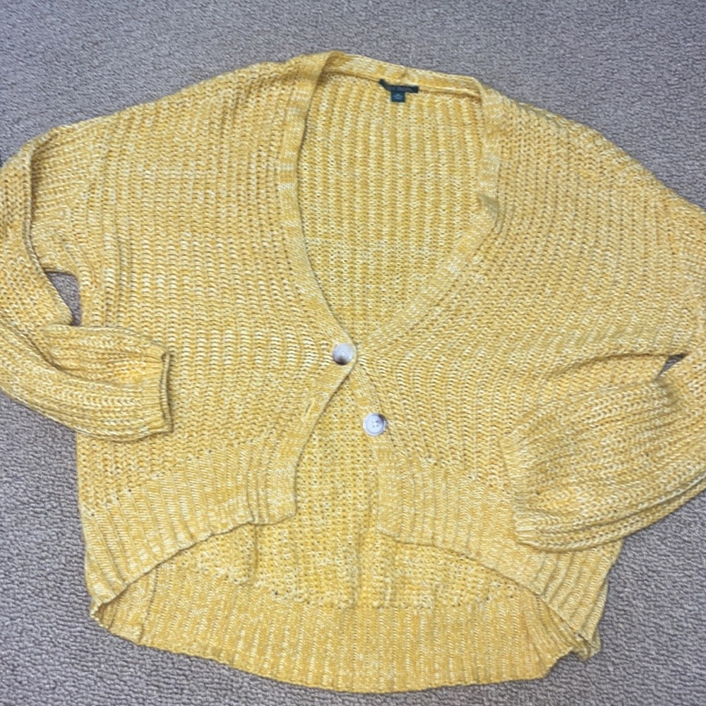 EUC Wild Fable Slouchy Gold Cardigan XS